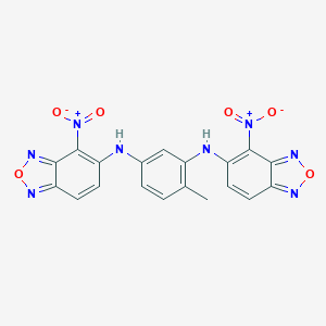 molecular formula C19H12N8O6 B377379 4-methyl-N,N'-bis(4-nitro-2,1,3-benzoxadiazol-5-yl)benzene-1,3-diamine 