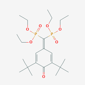 molecular formula C23H40O7P2 B377380 4-[Bis(diethoxyphosphoryl)methylene]-2,6-ditert-butyl-cyclohexa-2,5-dien-1-one 