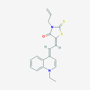 molecular formula C19H18N2OS2 B377384 3-allyl-5-[2-(1-ethyl-4(1H)-quinolinylidene)ethylidene]-2-thioxo-1,3-thiazolidin-4-one 