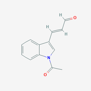 molecular formula C13H11NO2 B377391 3-(1-acetyl-1H-indol-3-yl)acrylaldehyde 