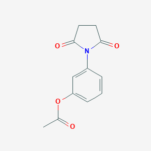 molecular formula C12H11NO4 B377398 3-(2,5-Dioxopyrrolidin-1-yl)phenyl acetate CAS No. 5253-67-8