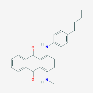 molecular formula C25H24N2O2 B377407 1-[(4-Butylphenyl)amino]-4-(methylamino)anthracene-9,10-dione 