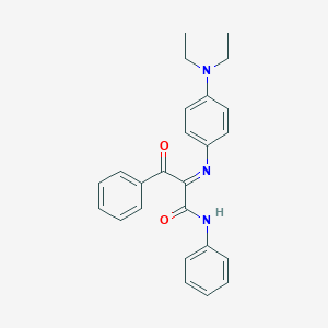 molecular formula C25H25N3O2 B377408 2-{[4-(diethylamino)phenyl]imino}-3-oxo-N,3-diphenylpropanamide 