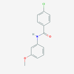 molecular formula C14H12ClNO2 B377419 4-chloro-N-(3-methoxyphenyl)benzamide CAS No. 42182-03-6