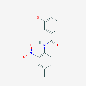 molecular formula C15H14N2O4 B377420 3-methoxy-N-(4-methyl-2-nitrophenyl)benzamide 
