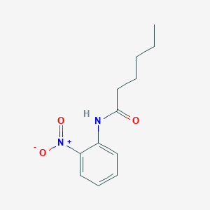 molecular formula C12H16N2O3 B377428 N-{2-nitrophenyl}hexanamide 