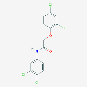 molecular formula C14H9Cl4NO2 B377433 2-(2,4-dichlorophenoxy)-N-(3,4-dichlorophenyl)acetamide 