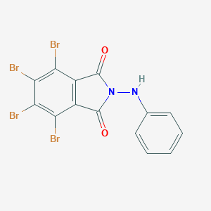 molecular formula C14H6Br4N2O2 B377437 2-anilino-4,5,6,7-tetrabromo-1H-isoindole-1,3(2H)-dione 