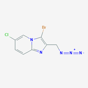 molecular formula C8H5BrClN5 B377441 2-(Azidomethyl)-3-bromo-6-chloroimidazo[1,2-a]pyridine 