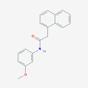 molecular formula C19H17NO2 B377442 N-(3-methoxyphenyl)-2-(1-naphthyl)acetamide 
