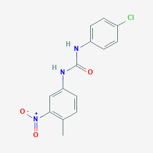 molecular formula C14H12ClN3O3 B377445 1-(4-Chlorophenyl)-3-(4-methyl-3-nitrophenyl)urea 