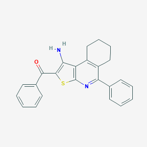molecular formula C24H20N2OS B377456 (1-Amino-5-phenyl-6,7,8,9-tetrahydrothieno[2,3-c]isoquinolin-2-yl)(phenyl)methanone CAS No. 303786-36-9