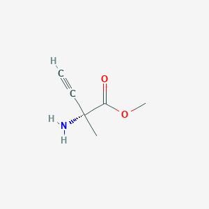 B037746 methyl (2R)-2-amino-2-methylbut-3-ynoate CAS No. 115228-55-2