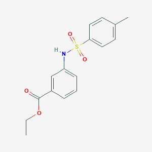 molecular formula C16H17NO4S B377462 Ethyl 3-{[(4-methylphenyl)sulfonyl]amino}benzoate 