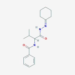 N-{1-[(2-cyclohexylidenehydrazino)carbonyl]-2-methylpropyl}benzamide