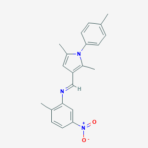 3-[({5-nitro-2-methylphenyl}imino)methyl]-2,5-dimethyl-1-(4-methylphenyl)-1H-pyrrole