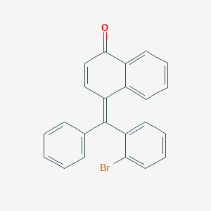 molecular formula C23H15BrO B377468 4-[(2-bromophenyl)(phenyl)methylene]-1(4H)-naphthalenone 