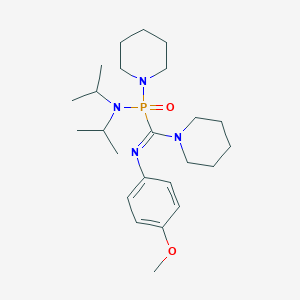 N-[[N-(4-methoxyphenyl)-C-piperidin-1-ylcarbonimidoyl]-piperidin-1-ylphosphoryl]-N-propan-2-ylpropan-2-amine