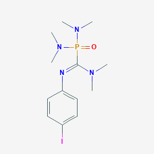 molecular formula C13H22IN4OP B377484 bis(dimethylamino)-N'-(4-iodophenyl)-N,N-dimethylphosphinecarboximidamide oxide 
