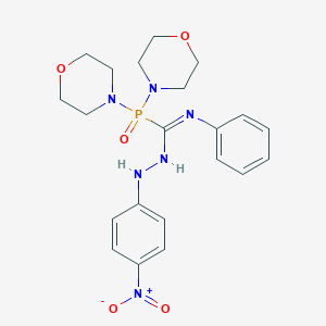 N'-{4-nitrophenyl}[di(4-morpholinyl)]-N-phenylphosphinecarbohydrazonamide oxide