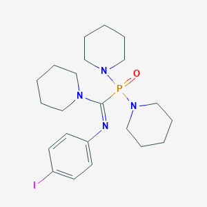 molecular formula C22H34IN4OP B377488 N-[[di(1-piperidinyl)phosphoryl](1-piperidinyl)methylene]-N-(4-iodophenyl)amine 