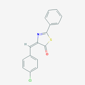 molecular formula C16H10ClNOS B377489 4-(4-chlorobenzylidene)-2-phenyl-1,3-thiazol-5(4H)-one 