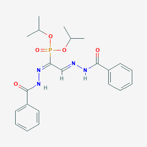 molecular formula C22H27N4O5P B377491 diisopropyl N-benzoyl-2-(benzoylhydrazono)ethanehydrazonoylphosphonate 