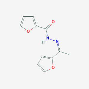 molecular formula C11H10N2O3 B377497 N'-[1-(2-furyl)ethylidene]-2-furohydrazide CAS No. 104557-30-4