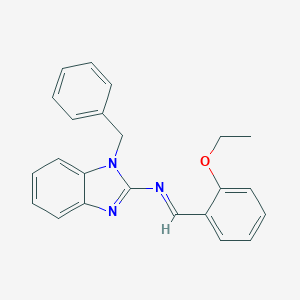 molecular formula C23H21N3O B377507 N-(1-benzyl-1H-benzimidazol-2-yl)-N-(2-ethoxybenzylidene)amine 