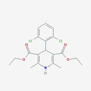 molecular formula C19H21Cl2NO4 B377509 Diethyl 4-(2,6-dichlorophenyl)-2,6-dimethyl-1,4-dihydropyridine-3,5-dicarboxylate 