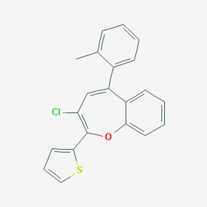 3-Chloro-5-(2-methylphenyl)-2-thien-2-yl-1-benzoxepine