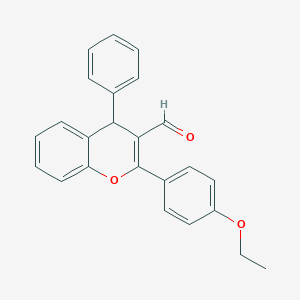 molecular formula C24H20O3 B377511 2-(4-ethoxyphenyl)-4-phenyl-4H-chromene-3-carbaldehyde 