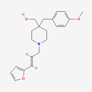 [1-[(2E)-3-(2-furyl)-2-propen-1-yl]-4-(4-methoxybenzyl)-4-piperidinyl]methanol