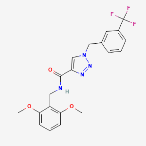 N-(2,6-dimethoxybenzyl)-1-[3-(trifluoromethyl)benzyl]-1H-1,2,3-triazole-4-carboxamide