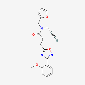 N-(2-furylmethyl)-3-[3-(2-methoxyphenyl)-1,2,4-oxadiazol-5-yl]-N-prop-2-yn-1-ylpropanamide