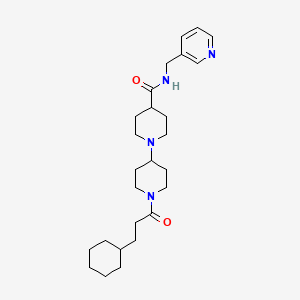 1'-(3-cyclohexylpropanoyl)-N-(3-pyridinylmethyl)-1,4'-bipiperidine-4-carboxamide