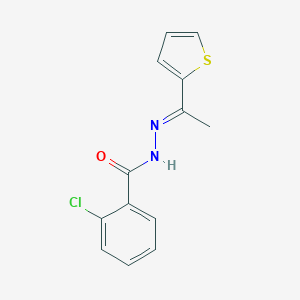 2-chloro-N'-[1-(2-thienyl)ethylidene]benzohydrazide