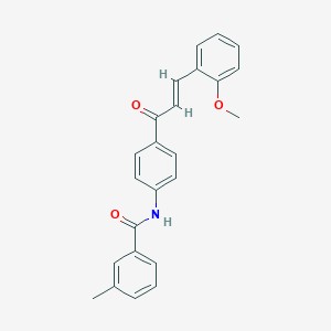 N-{4-[3-(2-methoxyphenyl)acryloyl]phenyl}-3-methylbenzamide