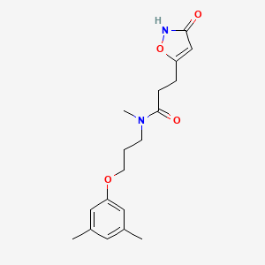 N-[3-(3,5-dimethylphenoxy)propyl]-3-(3-hydroxyisoxazol-5-yl)-N-methylpropanamide