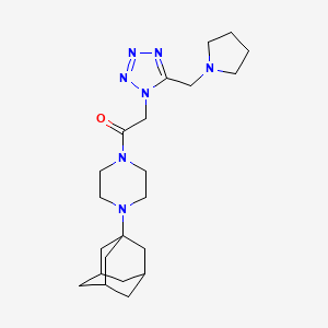 1-(1-adamantyl)-4-{[5-(1-pyrrolidinylmethyl)-1H-tetrazol-1-yl]acetyl}piperazine