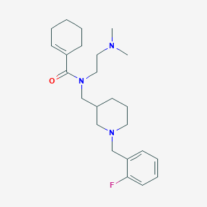 N-[2-(dimethylamino)ethyl]-N-{[1-(2-fluorobenzyl)-3-piperidinyl]methyl}-1-cyclohexene-1-carboxamide