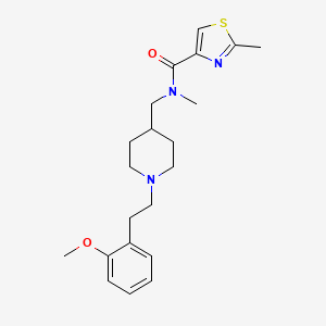 N-({1-[2-(2-methoxyphenyl)ethyl]-4-piperidinyl}methyl)-N,2-dimethyl-1,3-thiazole-4-carboxamide