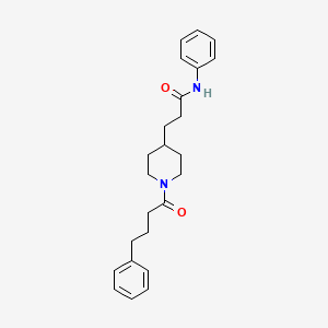 N-phenyl-3-[1-(4-phenylbutanoyl)-4-piperidinyl]propanamide