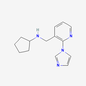 N-{[2-(1H-imidazol-1-yl)-3-pyridinyl]methyl}cyclopentanamine