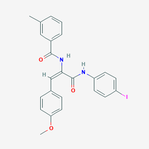 N-[1-[(4-iodoanilino)carbonyl]-2-(4-methoxyphenyl)vinyl]-3-methylbenzamide