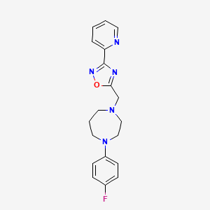 1-(4-fluorophenyl)-4-{[3-(2-pyridinyl)-1,2,4-oxadiazol-5-yl]methyl}-1,4-diazepane