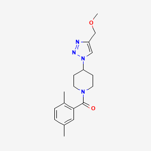 1-(2,5-dimethylbenzoyl)-4-[4-(methoxymethyl)-1H-1,2,3-triazol-1-yl]piperidine