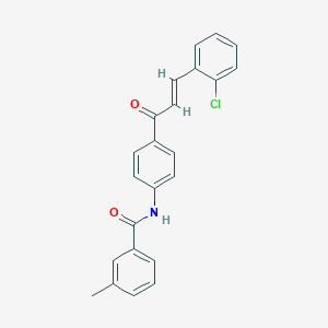 N-{4-[3-(2-chlorophenyl)acryloyl]phenyl}-3-methylbenzamide