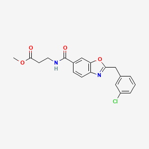 methyl N-{[2-(3-chlorobenzyl)-1,3-benzoxazol-6-yl]carbonyl}-beta-alaninate