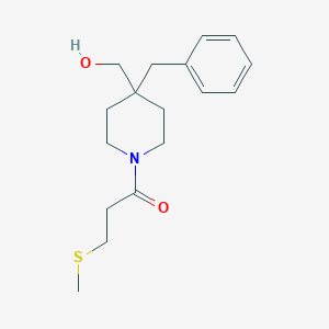 {4-benzyl-1-[3-(methylthio)propanoyl]-4-piperidinyl}methanol